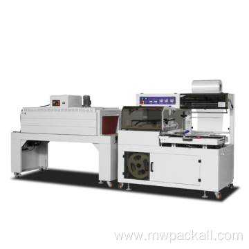 L type Heating tunnel thermal Shrink cutting Packaging Machine